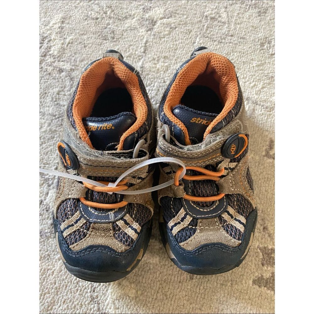 Stride Rite Toddler Brown & Orange Athletic Sneakers